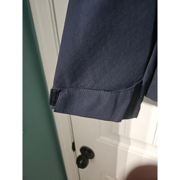 Gerry Navy Softshell Jacket Sz L Bonded Fleece Backing Water Resistant - Picture 4 of 7